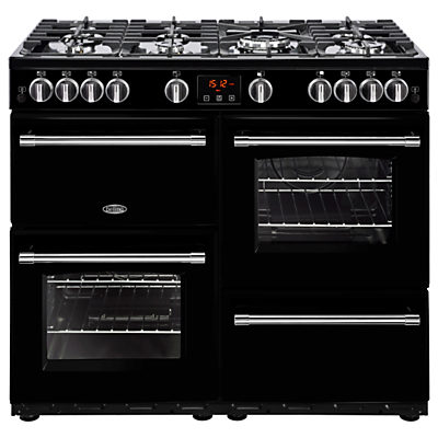 Belling Farmhouse 100G Gas Range Cooker Black